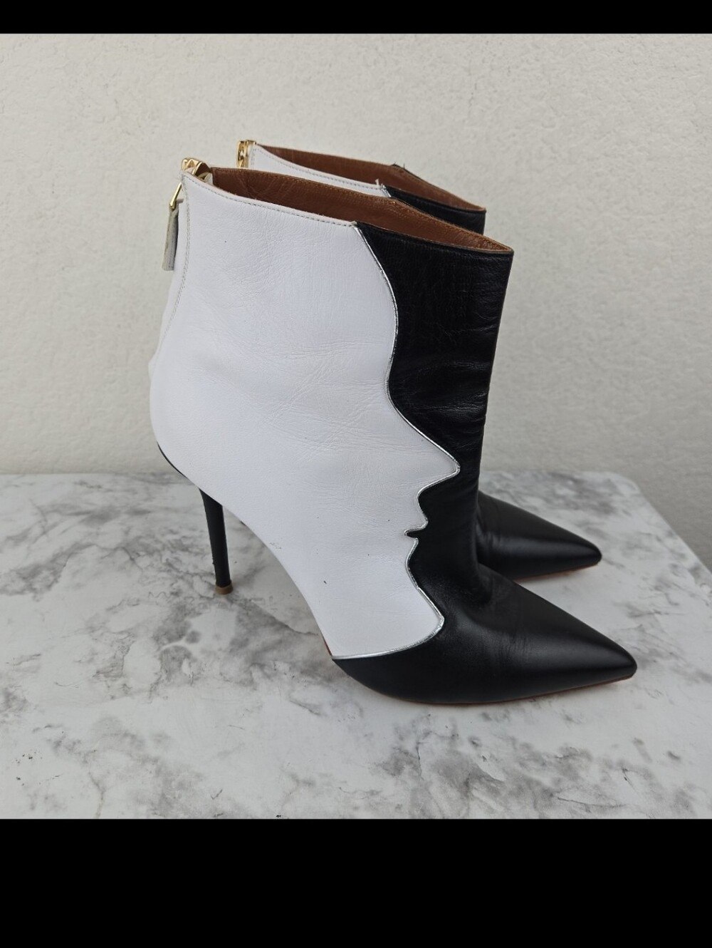 Malone Souliers Ankle Booties Artistic Design. View 2